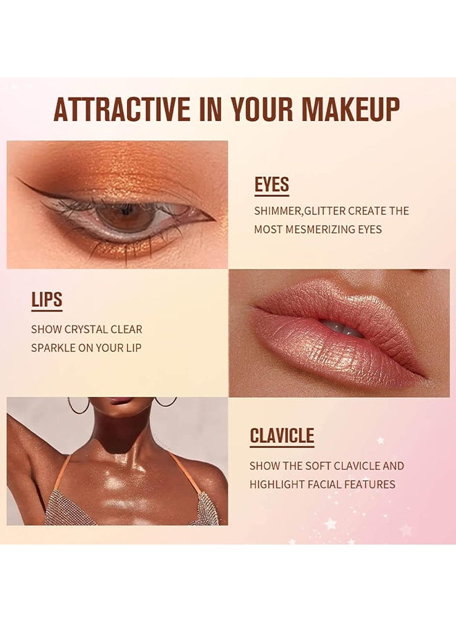لانجمانّي مضيء سائل جلو بلوم، سائل جليتر للوجه والجسم، زيت لامع للجسم، سائل سهل التوزيع، يرطب الطبيعي، لؤلؤة مضيئة لتفتيح الوجه، هايلايتر و إضاءة للوجه والجسم، #01 - Image 5